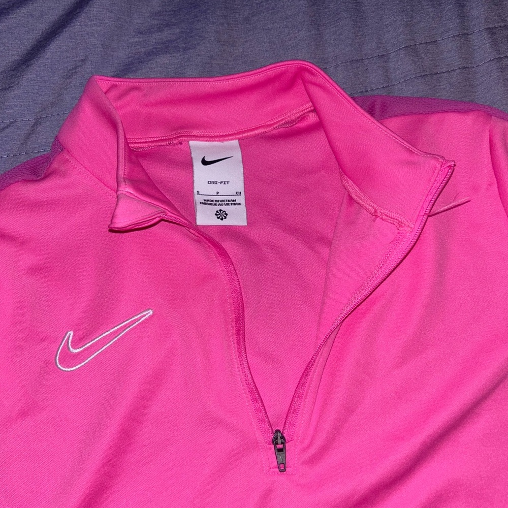 Nike Women's Pink Quarter-Zip Top